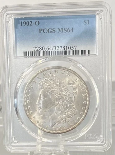1902- O Morgan Dollar  PCGS MS 64 .