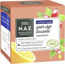 NAE BIO Crème nuit anti âge lissante à l’huile d’églantier et orange 50ml