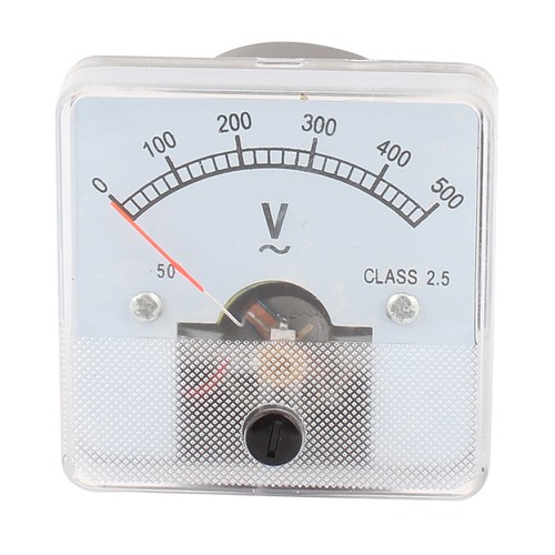 AC 0-500V Voltmètre tableau comparateur analogique 50x50mm - Photo 1/3