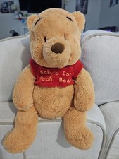 Disney Baby Winnie The Pooh Rattle Plush Baby's 1st Pooh Bear 13  