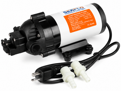 #ad #ad SEAFLO 110V Water Pump 1.8 GPM 120 PSI; High Pressure RV Marine Pump $119.99