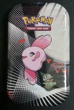 Pokemon TCG S&V Black Bolt And White Flare Unova Mini Tin Sealed Axew & Alomomol