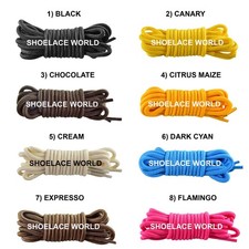 Thin Round Shoelaces 4mm - 4.25mm Classic Colorful New 2026 Laces For All Shoes