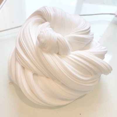 fluffiger Wolkenslime in weiß von slime.lab  100ml 100% Handmade