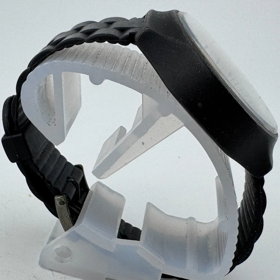 VTG Timex Black Max Marlin Men Dial England Calendar Hand-Wind Mechanical Watch - Image 3 of 4