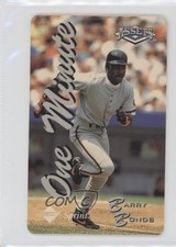 1995 Classic Assets Phone Cards One Minute Barry Bonds 2u3