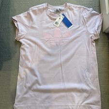 Adidas Originals Women T-shirt Almost Pink Tee Size Medium