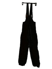 Sport Essentials Black Insulated Snow Bib Overalls Youth Size 12 Water Resistant
