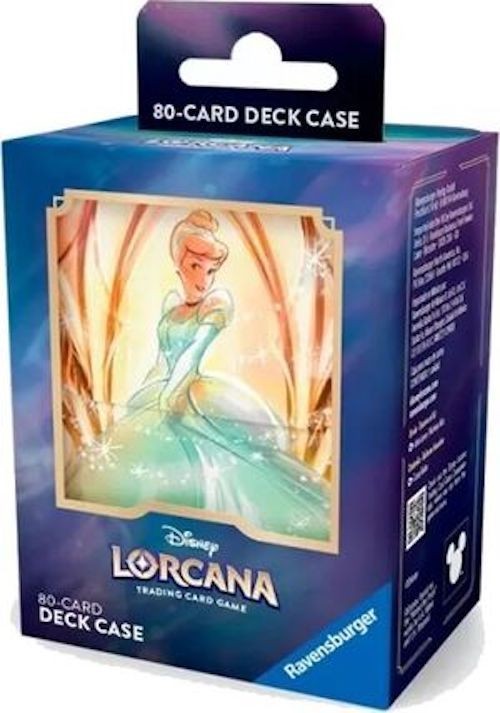 PORTAMAZZO CINDERELLA deck case FINO A 80 CARTE disney LORCANA trading card game