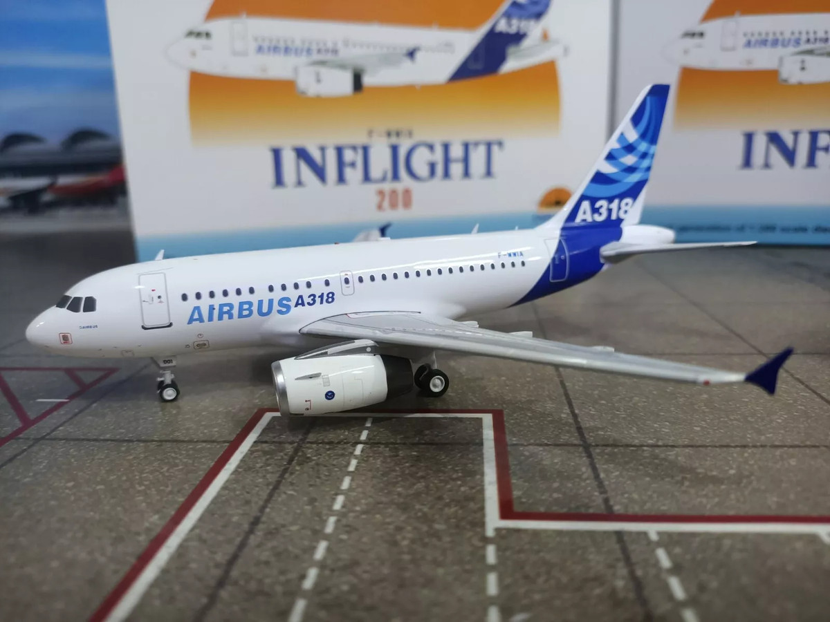 INFLIGHT 1:200 Airbus 'House Color' A318-121 Diecast