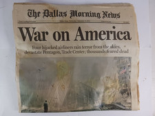 The Dallas Morning News September 12, 2001 "WAR ON AMERICA" Complete