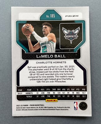 2021-22 Panini Prizm LaMelo Ball #185 Red White Blue Prizm 