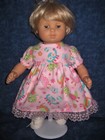 For 15" Bitty Baby Pink Flannel Dinosaur Character and Butterfly Nightgown — photo 1