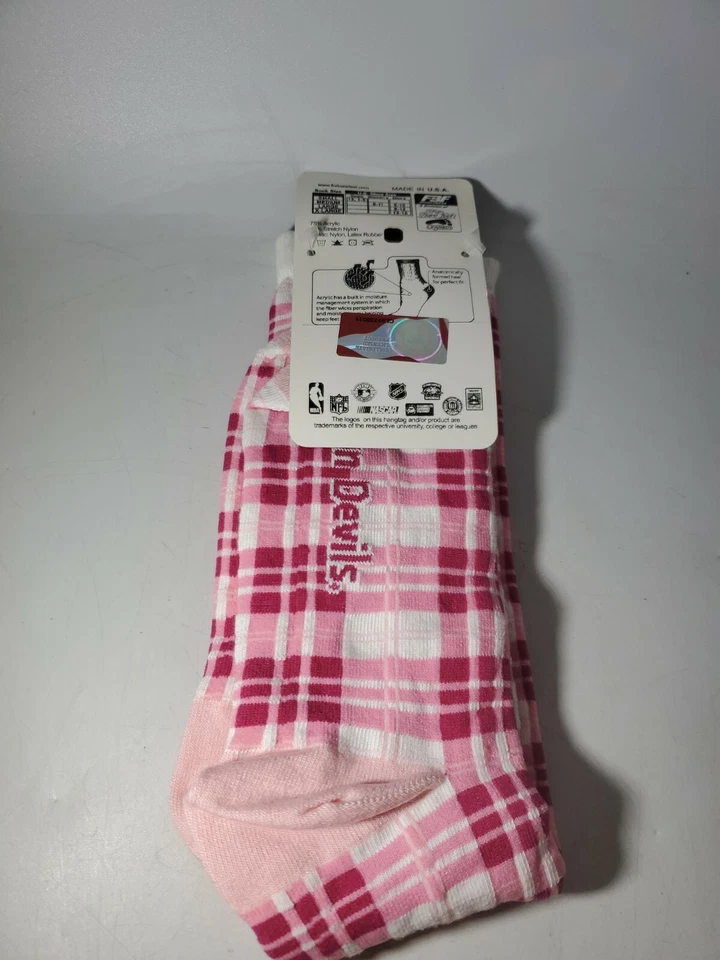 Arizona State Sun Devils Pink Out Socks Size Medium 5-10 Crew Cut - Image 3 of 4