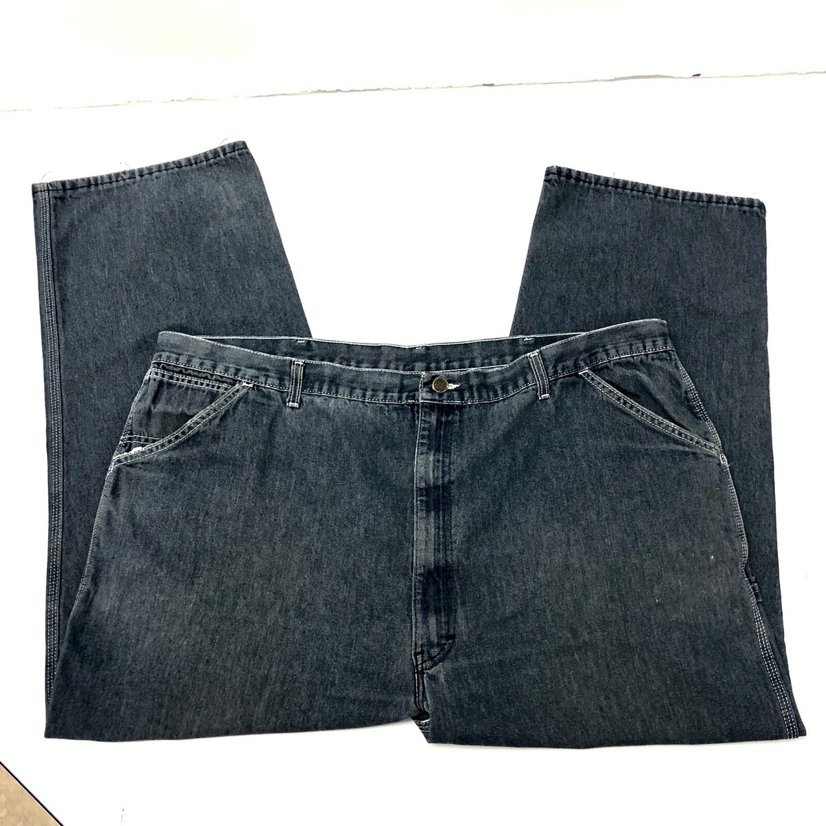 Vtg Sears Roebucks Blue Jeans CARPENTER Denim WORK CHORE Painter 