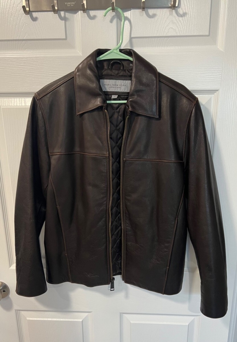 Marc New York andrew marc leather jacket vintage men's size Marc New York andrew marc leather jacket vintage men's size