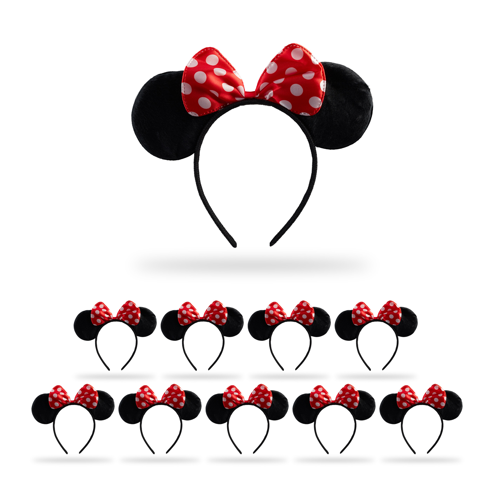 10 Diademas orejas ratón Cinta pelo niña Complemento disfraz ratón Orejas ratón