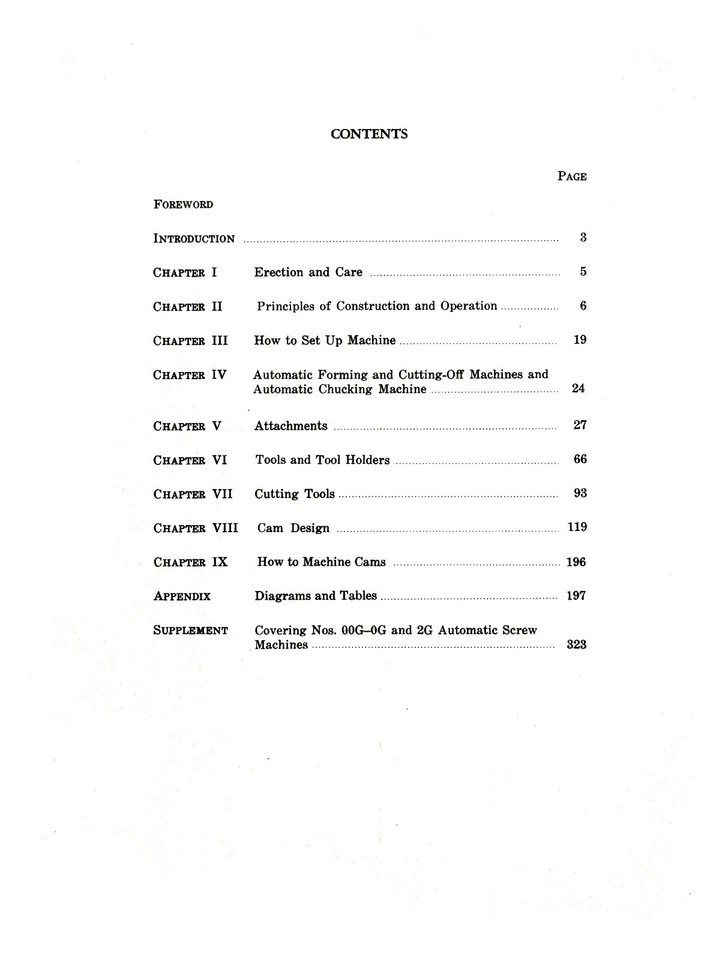 Brown -Sharpe 00, 000, 2, 0G, 00, & 2G Auto Screw & Forming Machines Manual *463 - Image 3 of 4