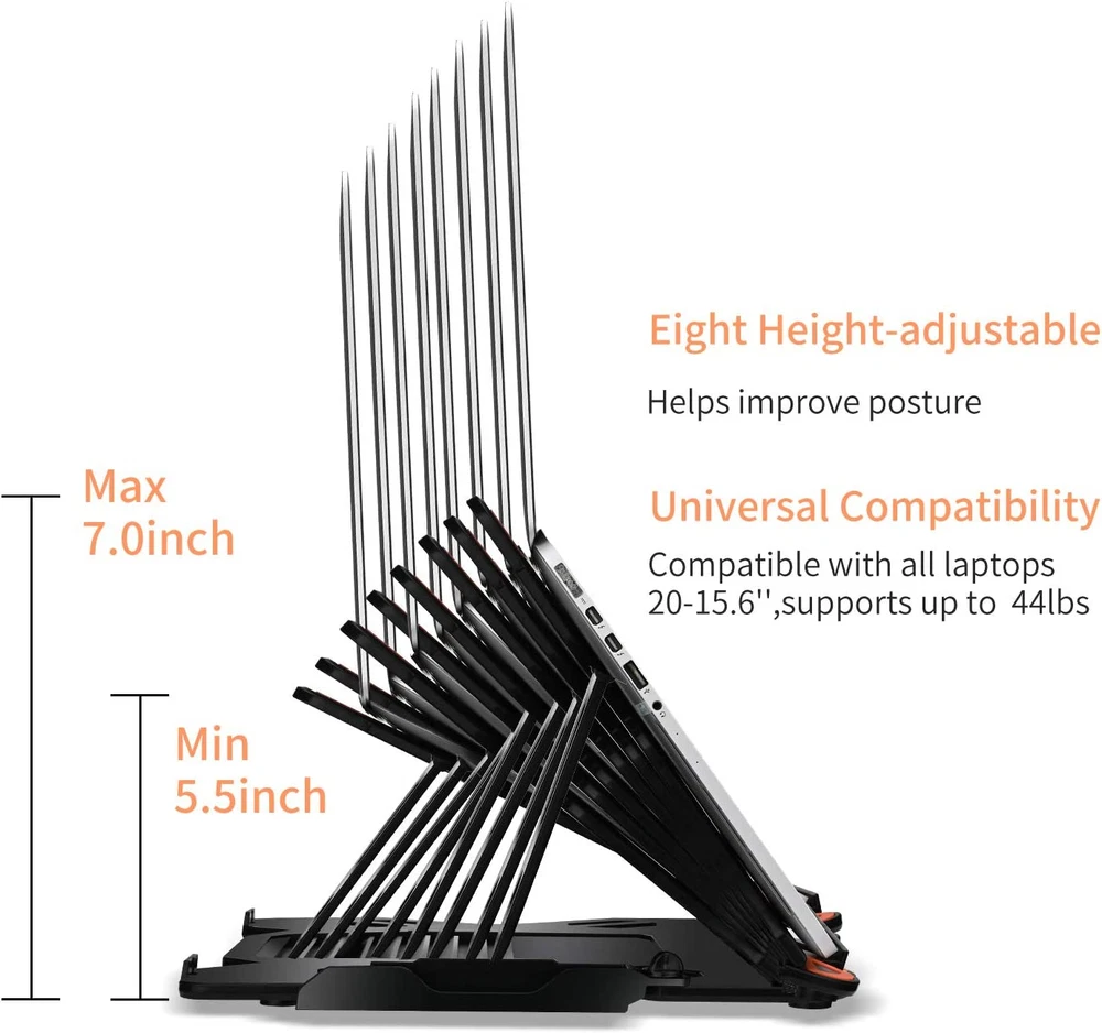 Laptop Stand Adjustable Laptop Computer Stand Multi-Angle Stand Phone Stand Port