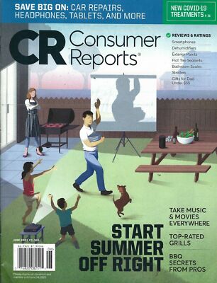 CR CONSUMER REPORTS MAGAZINE JUNE 2021 / START SUMMER OFF RIGHT!