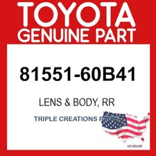 Toyota Genuine 8155160B41 Lens & Body Rr 81551-60B41 OEM