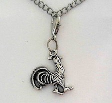 Rooster Chicken Lobster Clip on Dangle Charm For Bracelet or neklace