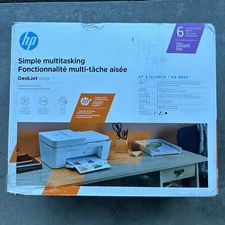 HP DeskJet 4155e Simple Multitasking Essential Home Printing - White BRAND NEW