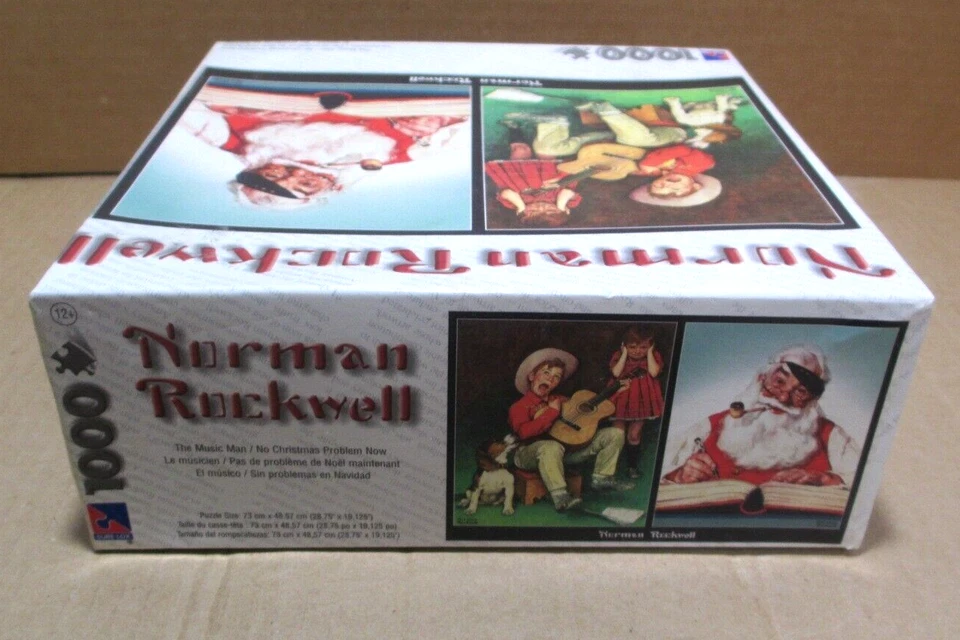 Norman Rockwell Christmas Puzzle Music Man Christmas Now 1000 Pc NEW SEALED - Image 4 of 4