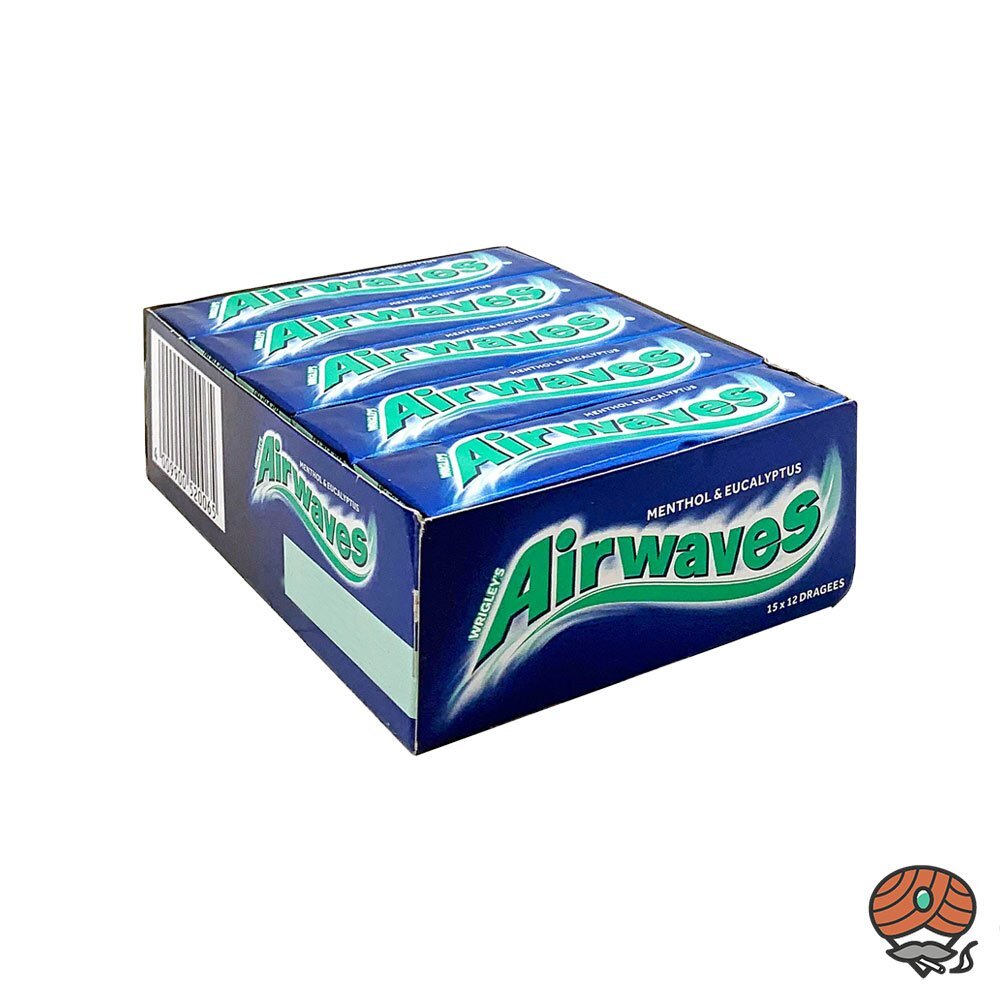 Wrigley`s Airwaves Menthol & Eucalyptus 15x 12 Kaugummi Dragees