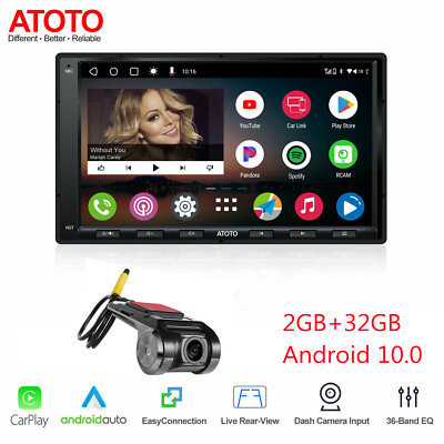 ATOTO A6 7'' Android Doppel DIN Autoradio Wireless Carplay DVR On-Dash Kamera