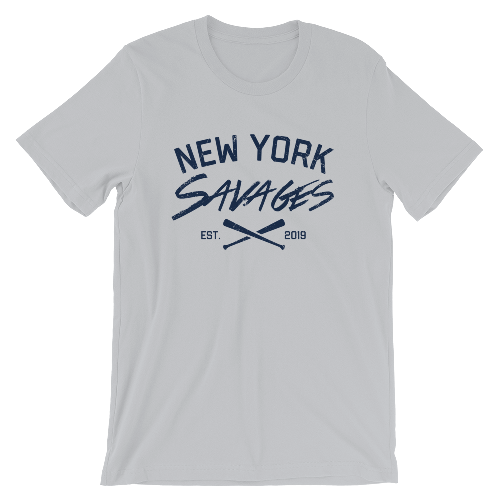 New York Savages ny yankees, savages in the box, shirt, hat, all rise