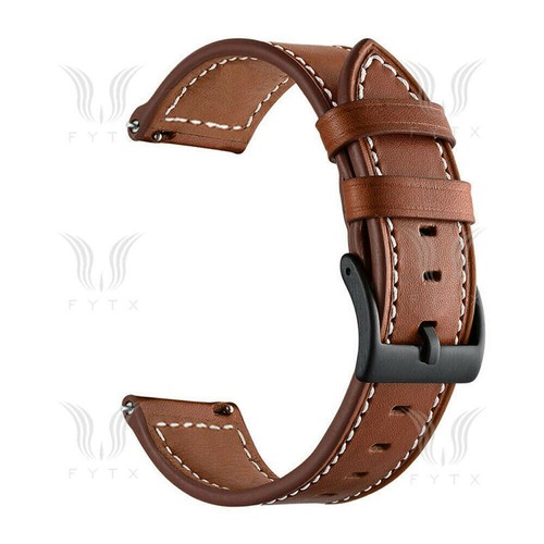 For Huami Amazfit GTR 4 3 2 GTS 4 3 2 Stratos 3 Genuine Leather Strap watch band - Picture 17 of 26