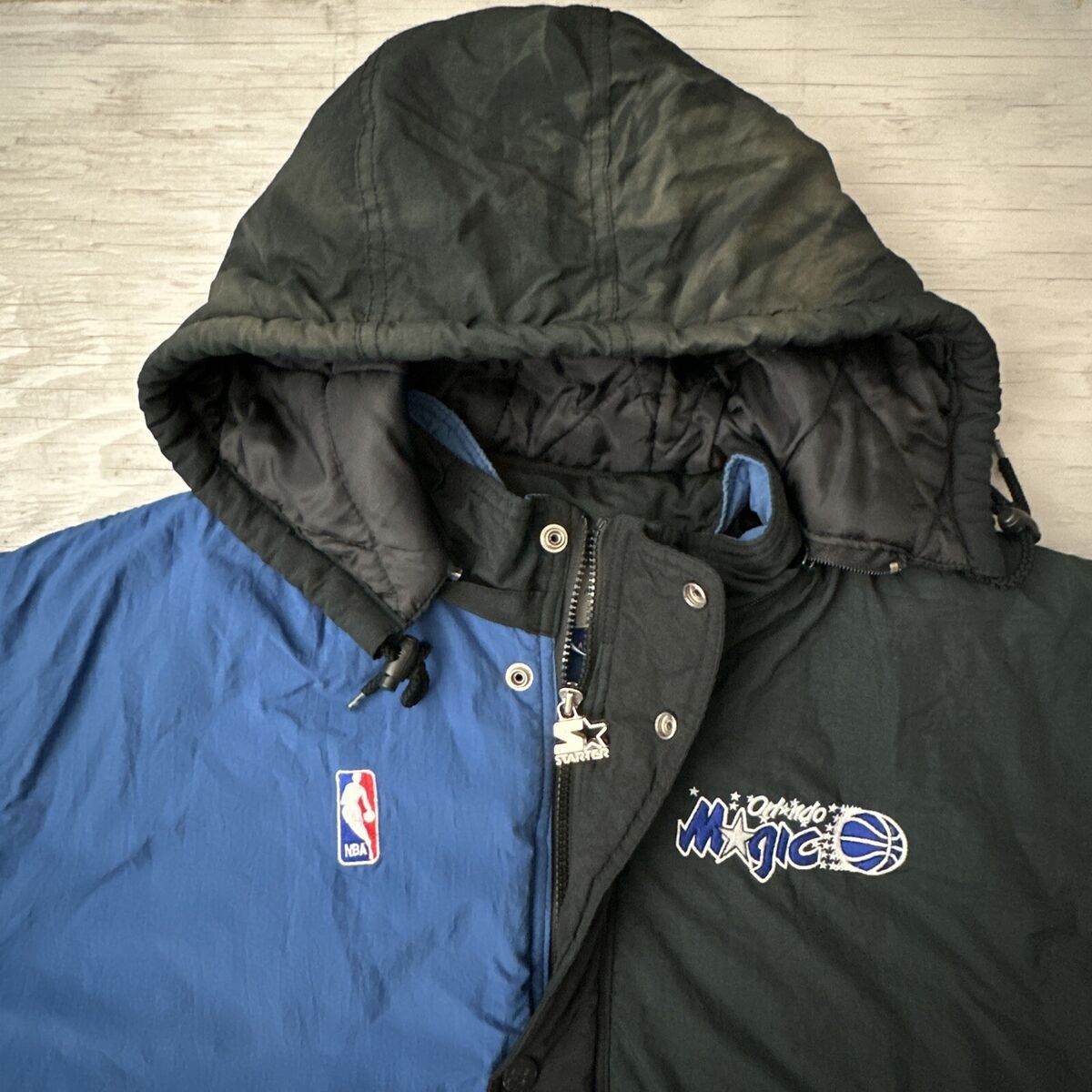 Vintage 90s Distressed NBA Orlando Magic Full Zip Starter Vintage 90s Distressed NBA Orlando Magic Full Zip Starter