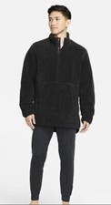 Nike Yoga Sherpa Fleece 1/2 Snap Pullover. Brand New. Mens Size: Large.