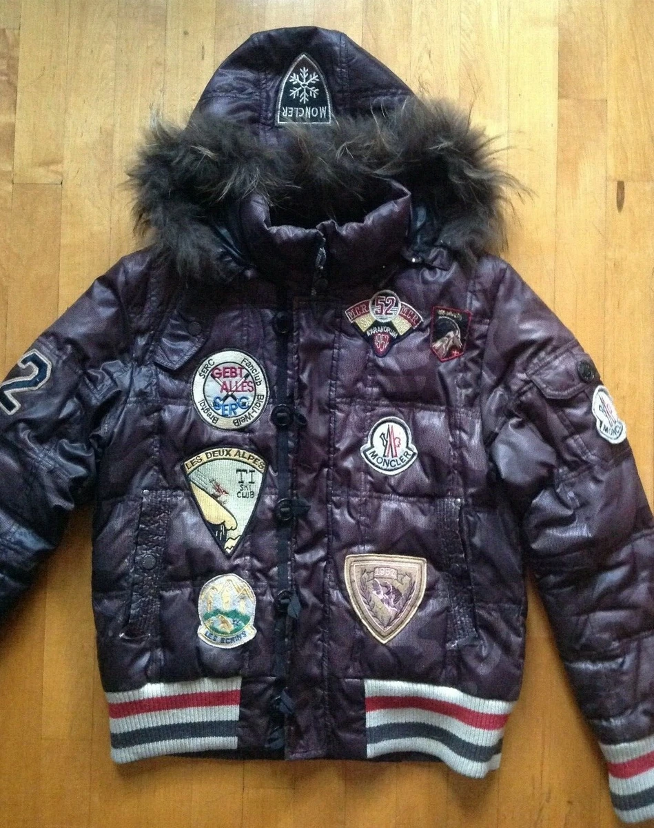 Moncler Men's Varsity Bomber Puffer Coat Size 2/M | eBay