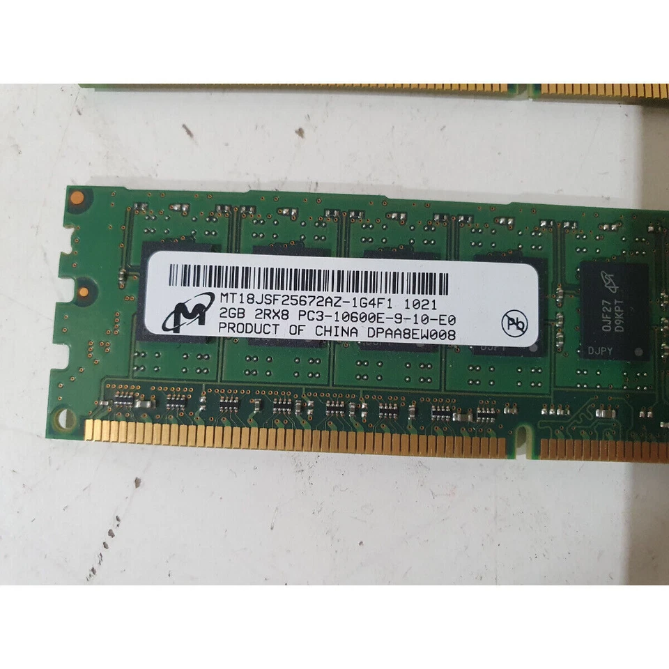 Lot of 3 Hp Micron MT18JSF25672AZ-1G4F1 DDR3 RAM 6GB (3x2GB) Memory DIMM for PC - Image 4 of 4
