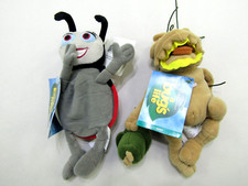 VTG A Bugs Life Bean bag Plush Dolls Francis  Hopper Club Lot Of 2 Disney NWT