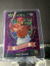 Alec Bohm 23 Rookie 23 2021 Panini Chronicles Baseball Crusades Pink Phillies
