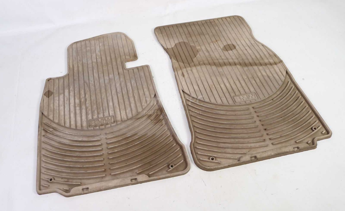 Genuine Rubber Floor Mats For BMW E60 E61 5 Series & M5 - Beige Interior, Premium Quality