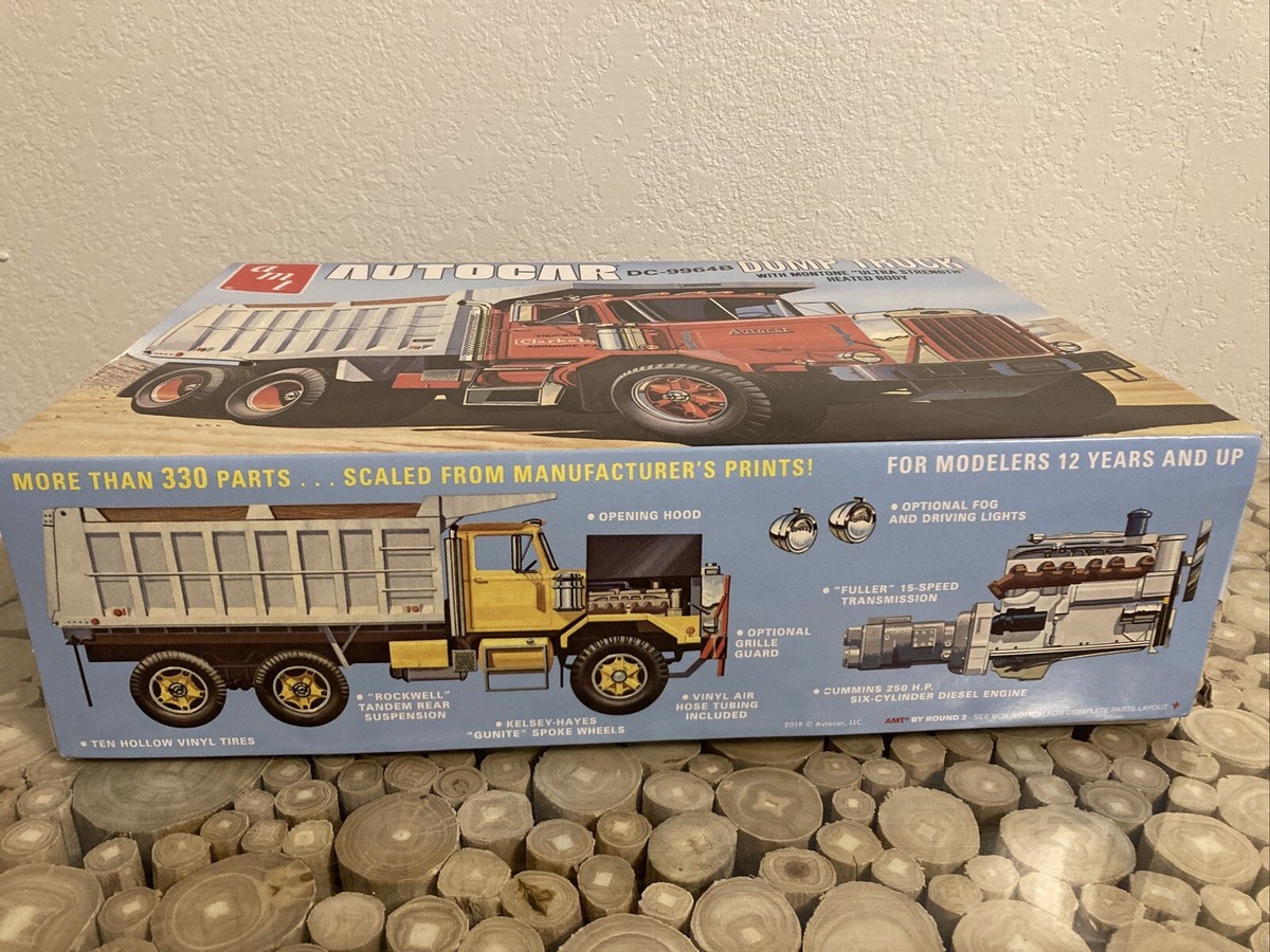 1/25 Vintage AMT Autocar Dump Truck DC9964B Model Kit W/Box! | eBay
