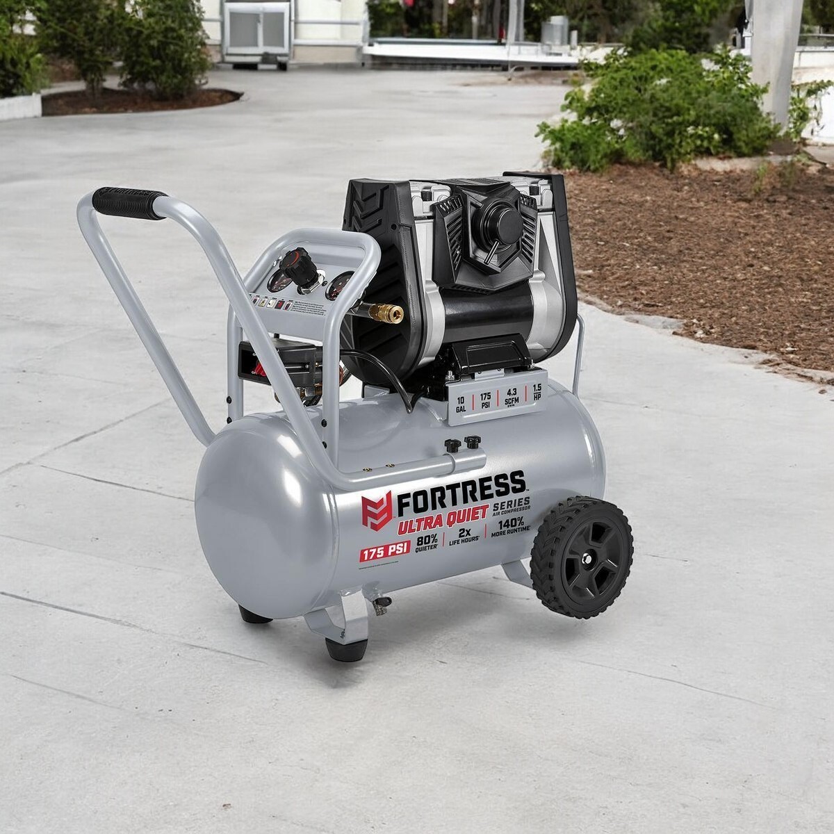1.5 Hp 175 Psi Ultra Quiet Shop Oil Free Professional