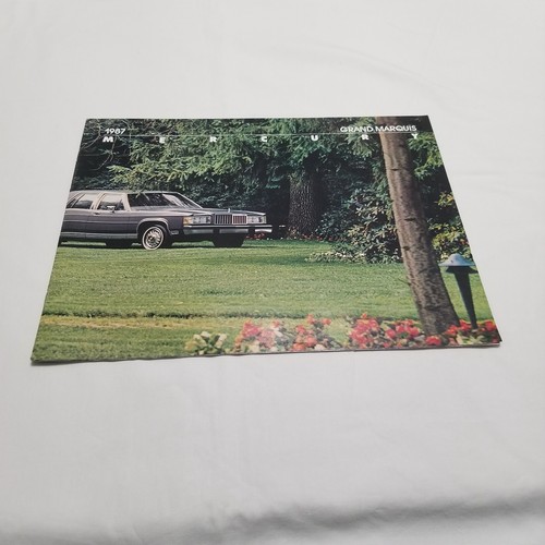 Original 1987 Mercury Marquis Sedan Wagon Fold Out Car Brochure Catalog