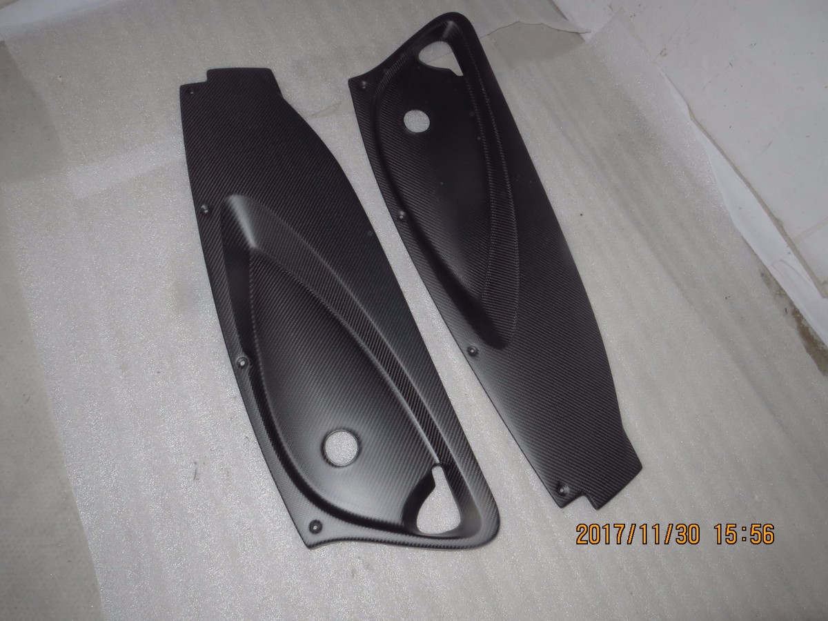Matte Carbon fiber door panels Doorblades inner cards fit Lotus