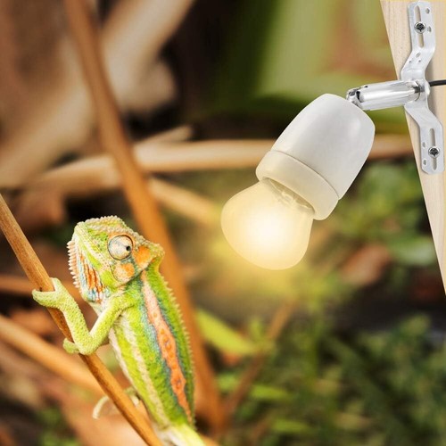 1x E27 Lampenfassung Light Socket Heizlampen Halter Mit Klammer 360° Einstellbar - Bild 8 von 10