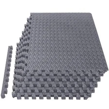 Mat Block Torin  : EVA Gym Mat Exercise Equipment Mat, 24 SQ FT, 1/2 inch Thick,