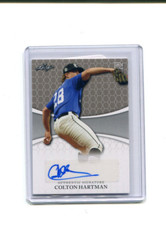 2022 Leaf Perfect Game Showcase Blank Back Silver Colton Hartman Auto 1/1