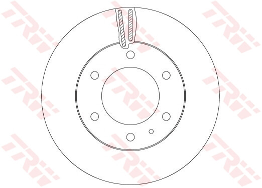 Disque de frein TRW DF6812S pour stopper les vibrations au freinage sur FORD