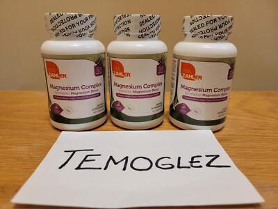 3 Pack ZAHLER Magnesium Complex Synergistic Magnesium Blend 60 CT each = 180 cap