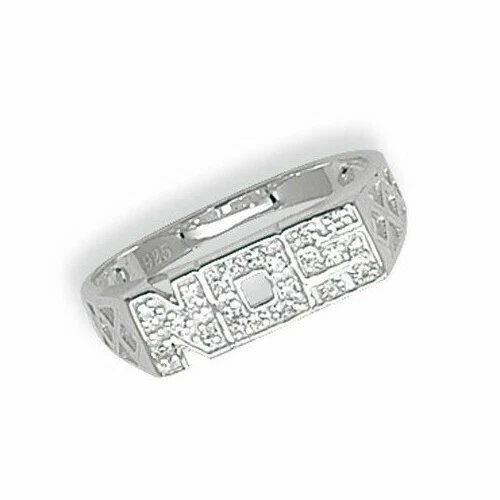 Son Gemstone Ring Basket Sides Sterling Silver 925 Hallmarked Sizes L - U - Image 3 of 3