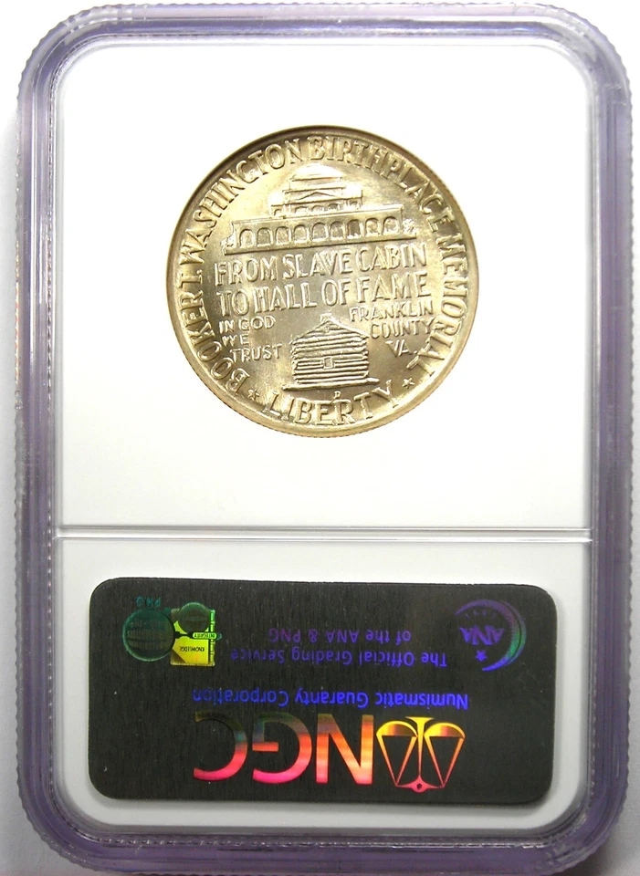 1951-D BTW Booker T Washington Half Dollar 50C Coin - NGC MS67 - $2,700 Value - Image 3 of 4